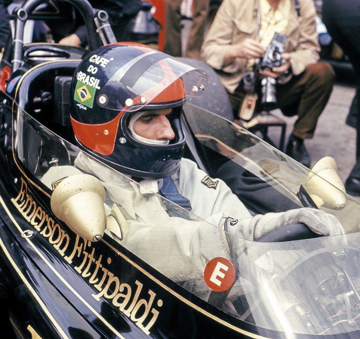 Vier Jahre von 1970 bis 1973 fuhr Emerson Fittipaldi den Lotus 72 und gewann insgesamt neun Grands Prix