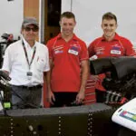 Louis Christen und seine englischen LCR-Gespann-Bauer Ben und Tom Birchard